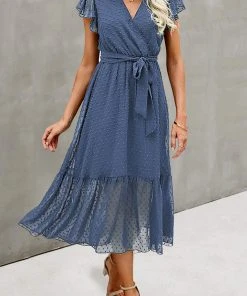 CUPSHE Dresses Hermione V-neck Lace Up A-Shape Dress