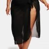 CUPSHE Love Los Angeles Ruffled Knotted Plus Size Maxi Skirt Cover Up Cover Ups