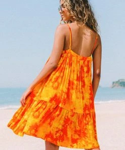 CUPSHE Lilliana Ruffle Adjustable Straps Dress