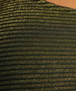 CUPSHE Ribbed Keyhole Bralette & High Waist Plus Size Bikini Set