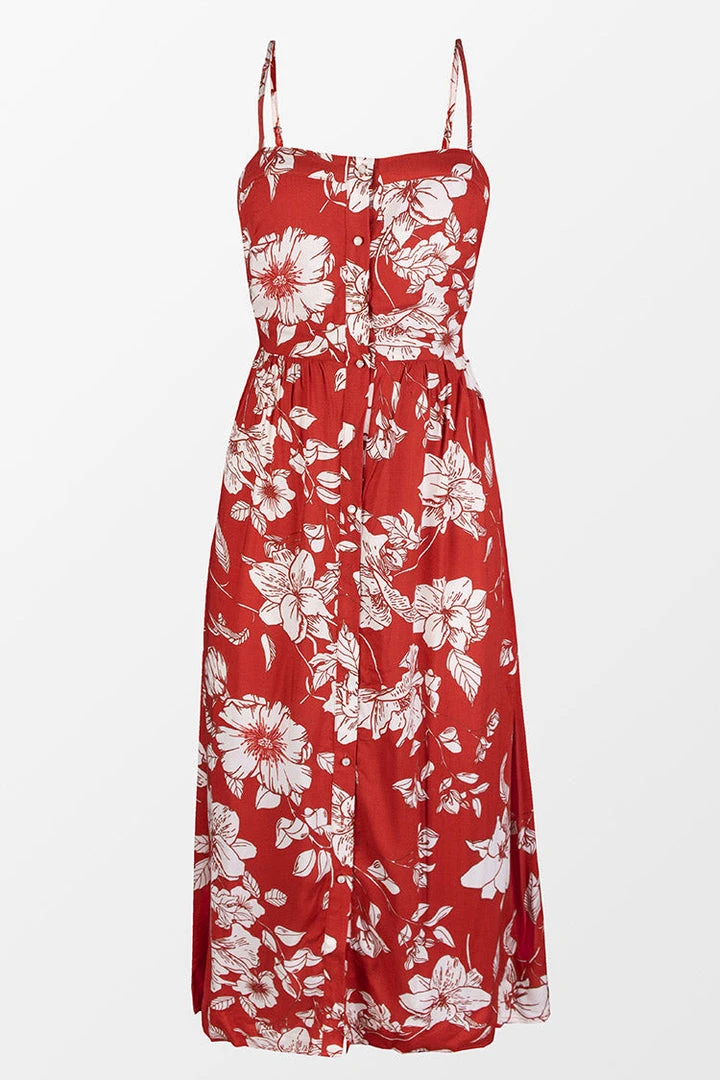 CUPSHE Layla Floral Button Front Slip Dress Dresses