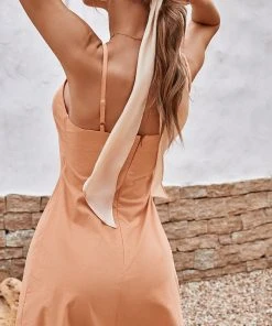 CUPSHE Dresses Alma Beach Cut Out Fitted Waisted Slip Dress