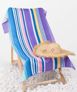 CUPSHE Accs & Clothing Fuschia Striped Beach Blanket