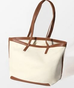 CUPSHE Sand And Stone Color Block Tote Bag Accs & Clothing
