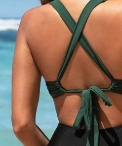 CUPSHE Carly Colorblock Tummy Control One Piece Swimsuit