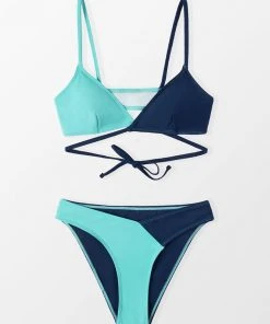 CUPSHE Swimwear UP TO 70% OFF Passion Wrap Bralette And V Hipster Bikini Set
