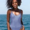 CUPSHE Krystal Ruched Knot Side One Piece Swimsuit