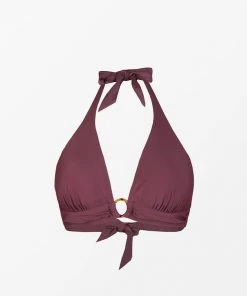 CUPSHE Plus Size Arizona Road Trip Molded Ring Front Halter Bikini Top