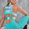 CUPSHE Accs & Clothing Soft Focus Tie Dye Cut-out Back Sports Bra