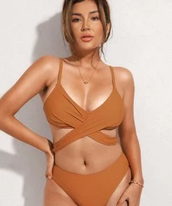 CUPSHE Dixie Wrap Back Hook Bikini