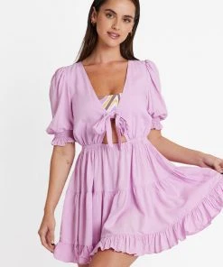 CUPSHE Island Escape Puff Sleeve Mini Dress Dresses