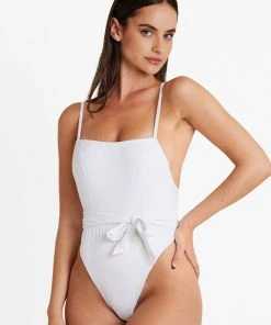 Cupshe One Pieces Delicate Blooms Belted Square Neck One Piece