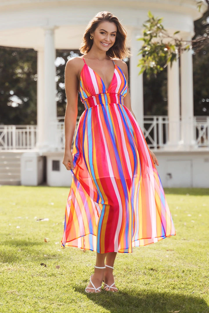 CUPSHE Myla Plunge Adjustable Straps Slip Dress Dresses