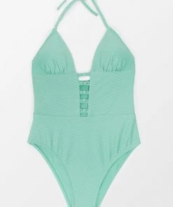 CUPSHE Melinda Hollow Out Halter One Piece Swimsuit