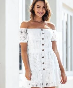 CUPSHE Maritza Pull Over Off-shoulder Dress