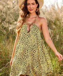 CUPSHE Mariposa Leopard Short Dress