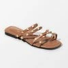 CUPSHE Baja Open Toe Studded Flat Sandals