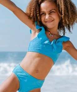 CUPSHE Summer Of Love Scoop Ruffles Girls Bikini Set