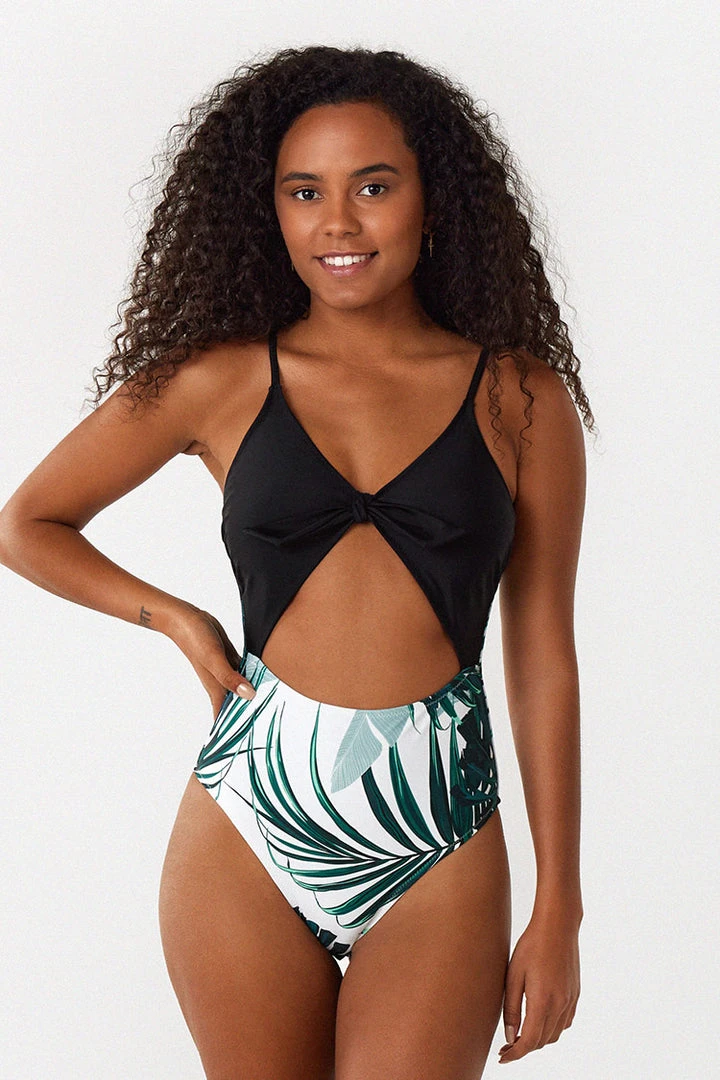 CUPSHE Gwen Tropical Cut Out One Piece Swimsuit One Pieces