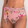 CUPSHE Rosy Outlook Sash High Waist Bikini Bottom Bikinis