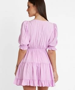 CUPSHE Island Escape Puff Sleeve Mini Dress Dresses