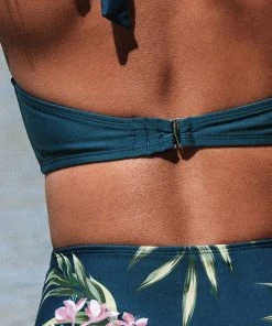 CUPSHE One Pieces Winter Fantasy Wrap Front Cutout One Piece Swimsuit