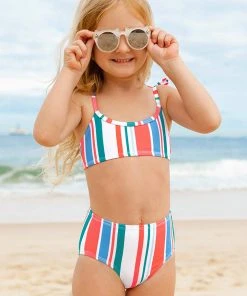 CUPSHE Palm Beach Night Over The Shoulder Bralette Girls Bikini Set New In Bikinis ✨