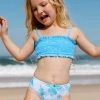 CUPSHE Smocked Merrow And Hipster Bottom Girls Bikini Set New In Bikinis ✨