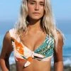 CUPSHE Swimwear UP TO 70% OFF Bright Leafy Print Bikini Top