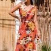 CUPSHE Misty Floral Tie Shoulder Dress Dresses
