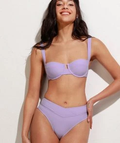 CUPSHE Nature Trip Paneled Underwire And Banded High Waist Bikini Set