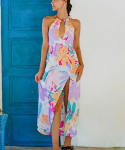 CUPSHE Mckenna Halter Neck A-Shape Dress Dresses