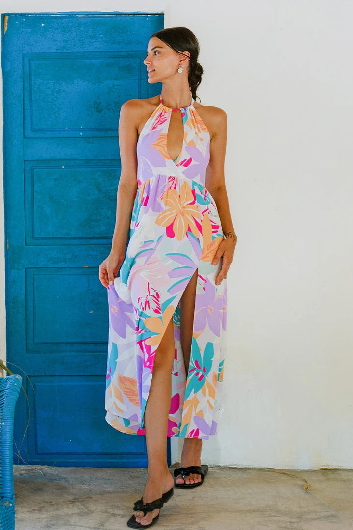 CUPSHE Mckenna Halter Neck A-Shape Dress Dresses