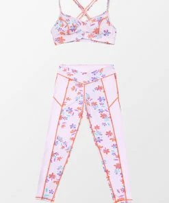 CUPSHE Whimsy Floral Activewear Set
