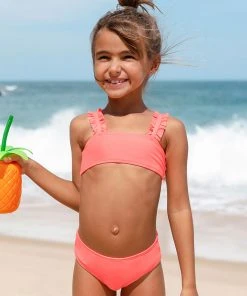 CUPSHE Swimwear UP TO 70% OFF Wild Ronarce Ruffle Straps Girls Bikini Set