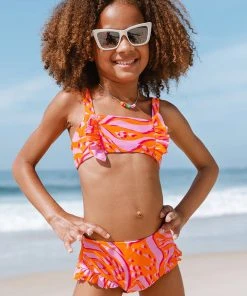 CUPSHE Street Art Bandeau Animal Print Girls Bikini Set