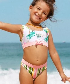 CUPSHE Palm Beach Girls Tankini Set