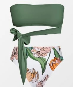 CUPSHE Swimwear BOGO 40% OFF Paula Bandeau High Waisted Bikini