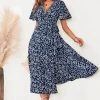 CUPSHE Dresses Gracie V-neck Tie Waist Lace Up A-Shape Dress