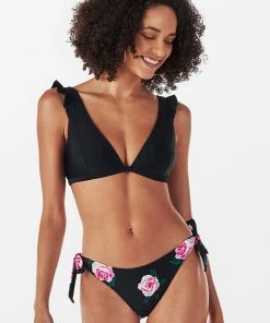 CUPSHE Swimwear UP TO 70% OFF Melody Floral Side Ties Ruffle Bikini