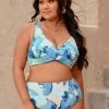 CUPSHE Wild Ronarce Adjustable Straps Tummy Control Plus Size Bikini Set