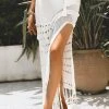 CUPSHE Briella Elastic Waist Tassel Crochet Cover Up