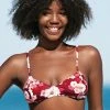CUPSHE Paige Floral Bikini Top Bikinis