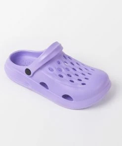 CUPSHE Bubblegum Purple Square Toe Leisure Crocs Accs & Clothing