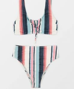 CUPSHE Wild Ronarce Scoop High Waist Tummy Control Plus Size Bikini