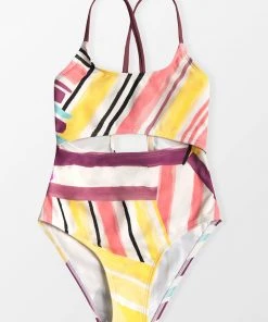 CUPSHE Girls' Cross The Line Cutout One Piece Swimsuit