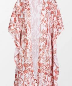 CUPSHE Cover Ups Katelin Paisley Front Open Split Cover Up