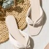 CUPSHE Hera Ruched Thong Sandals Accs & Clothing