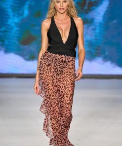 CUPSHE Love Struck Ruffle Maxi Pareo Cover Ups