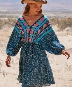 CUPSHE Dresses Jaycee V-neck Mid Length Boho Dress